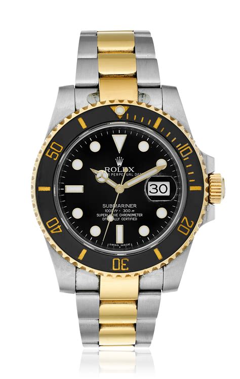 two tone submariner rolex